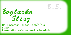 boglarka slisz business card